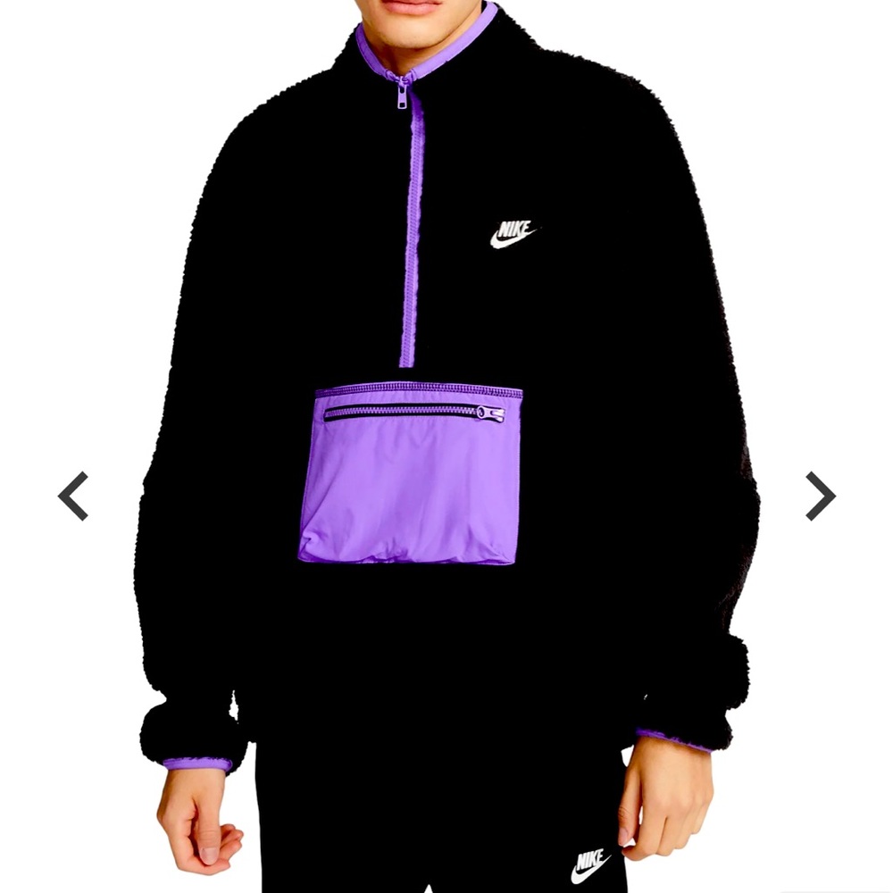 BrandNew XL oversized 2x fit
Nike Men's Club Fleece 1/2 Zip Anorak Sherpa Jacket